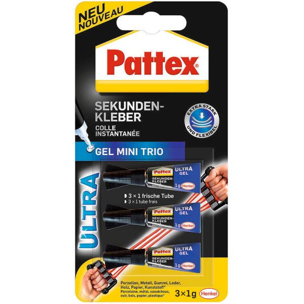 Lederkleber Pattex Sekundenkleber Ultra Gel