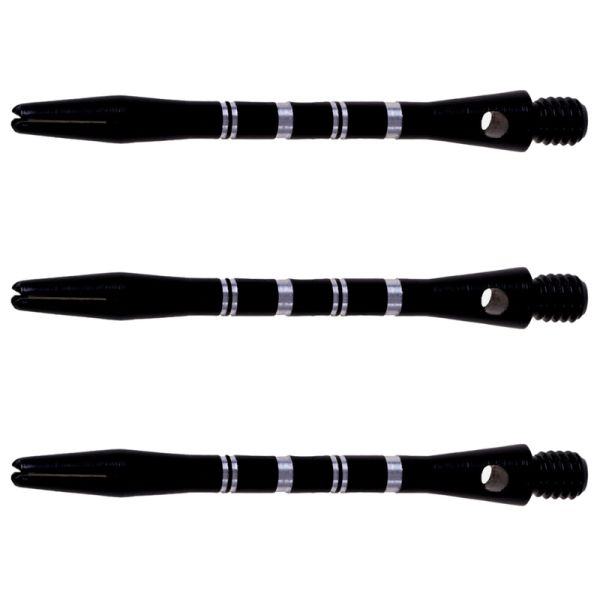 Winmau Alu Stripe schwarz (3 Stück) schwarz medium