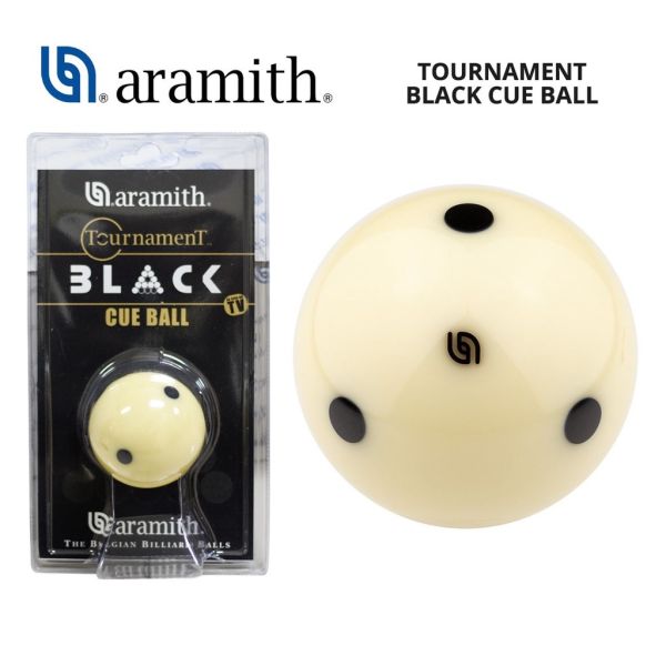 Spielball 57.2 mm Aramith Duramith Black Dot