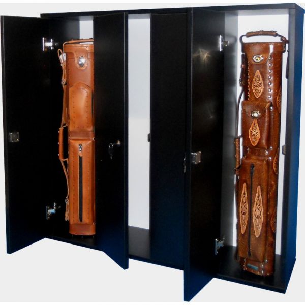 Queueschrank Tresor, abschließbar, schwarz