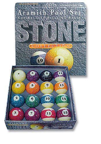 Pool Billard Kugeln Stone Collection 57'