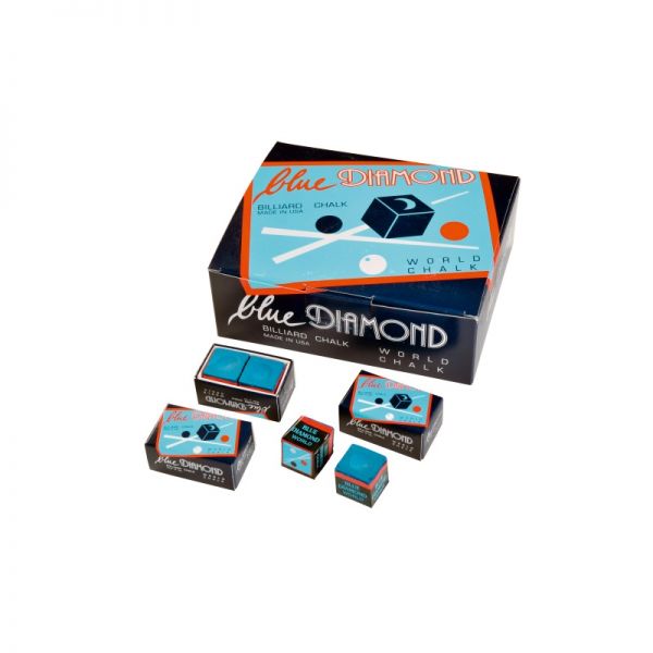 Billard Kreide Blue Diamond Großpack, 25 x 2 Stück