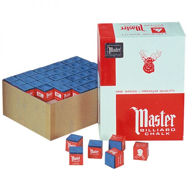 Billard Kreide Master Blau 144 Stück