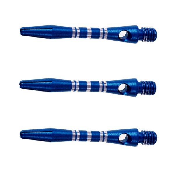 Winmau Alu Stripe blau (3 Stück), blau short ca. 35 mm