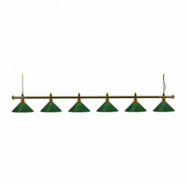 Snookerlampe Messing-grün