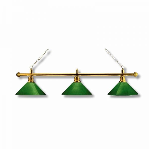 Billardlampe Messing-Grün für Pool oder Snooker