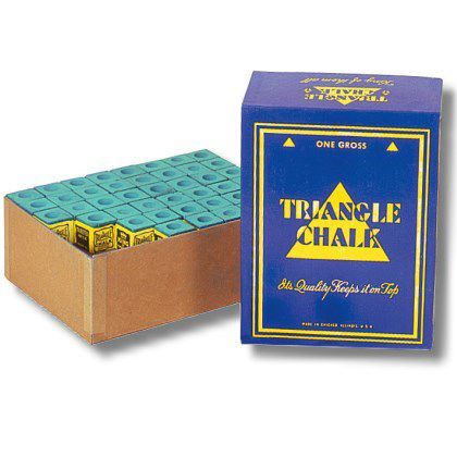 Snooker Kreide Triangel grün/blau 144 St. Großbox