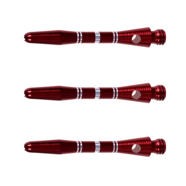 Winmau Alu Stripe rot (3 Stück), short ca. 35 mm
